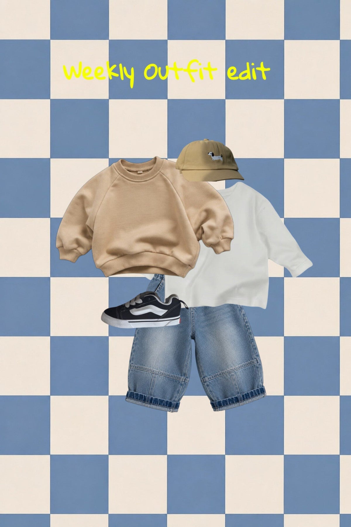 Teckel beige cap beige
