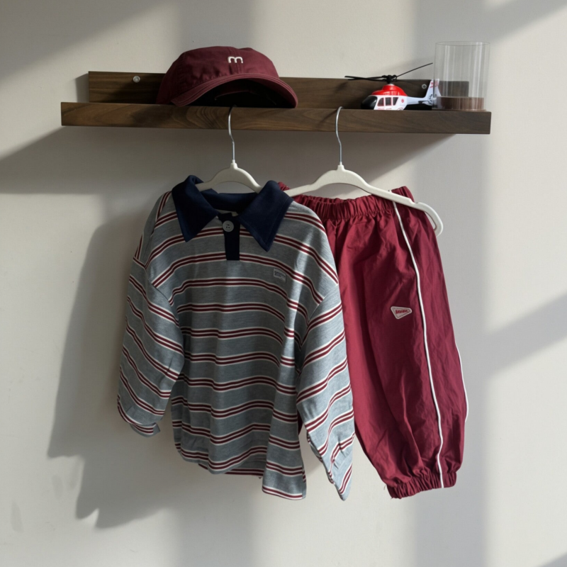 Parachute pants wine red