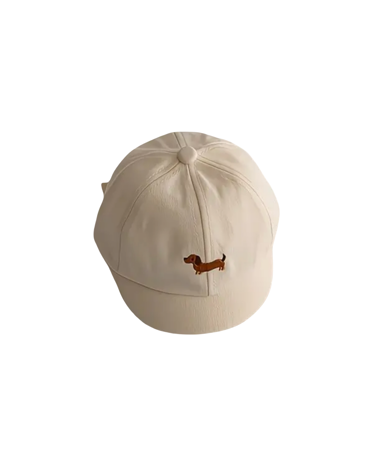 Teckel beige cap white
